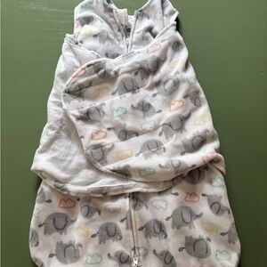 Halo Gray Elephant Print Sleep Sack